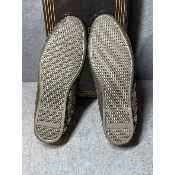 Moderno Uomo Gold Pattern Loafers Mens Size 9 Slip On Dress Shoes Italy Design main image 14